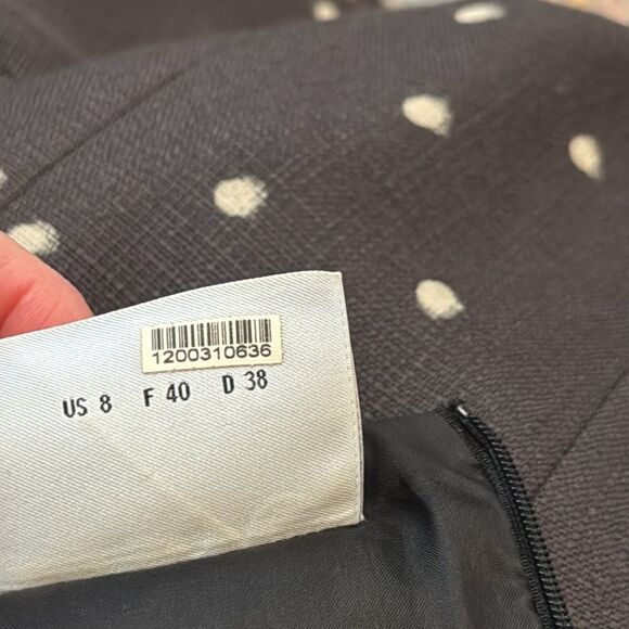 Akris Punto Polka Dot Print Knee Length Dress 8 - Picture 8 of 12